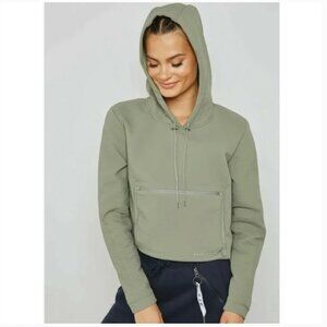 Nike Tech Pack Packable Cropped Green Hoodie